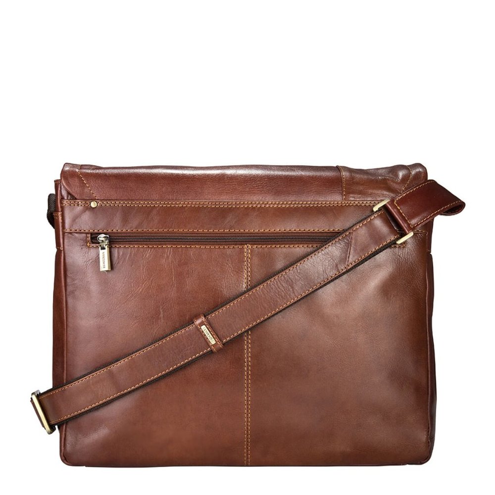NWT Visconti Vintage Tan Messenger Bag